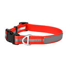 Easy Cleaning Waterproof Reflective Personalized Dog Collars Polyester Webbing