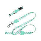 Stylish Waterproof Dog Collar And Leash Ordor Resistant Multiple Color Optional
