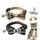 7.8 - 10.5 Inch Cat Harness Collar Bowtie Breakaway With Bell Safety Adjustable